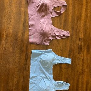 Two seamless Victoria Secret PINK bralette bundle.